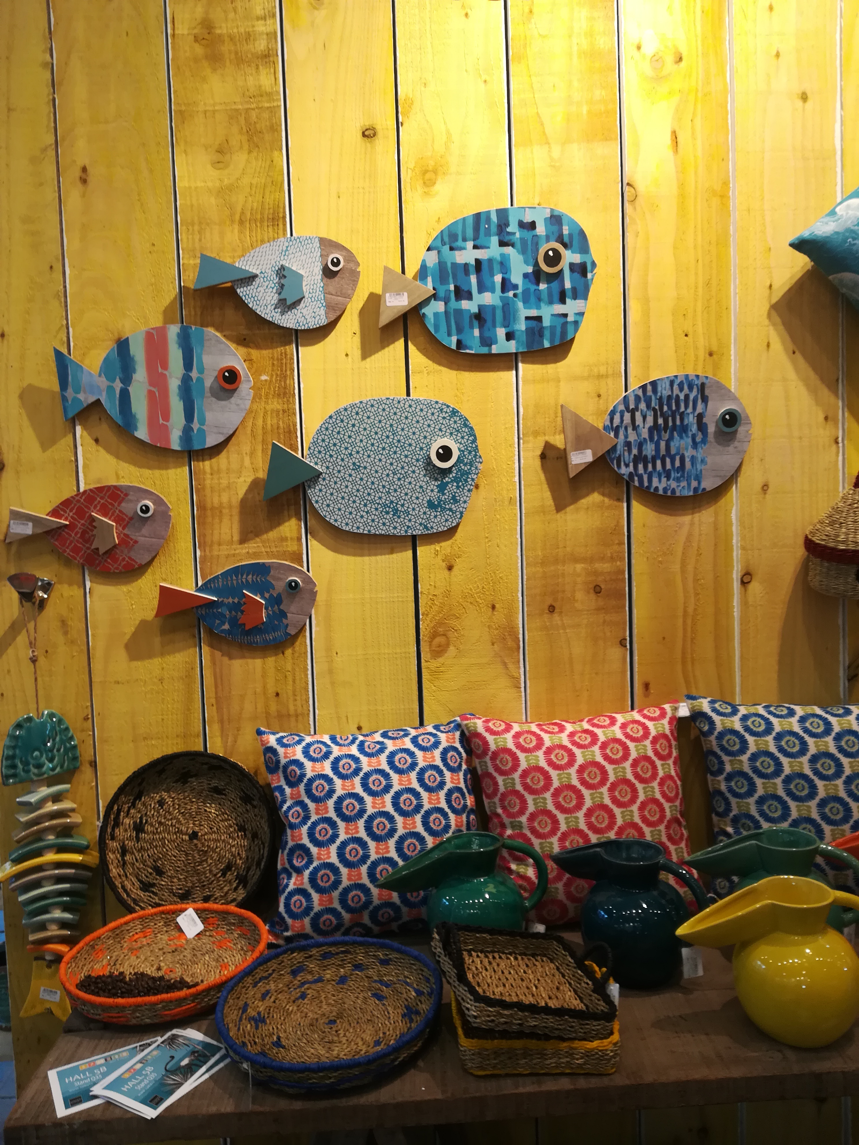 décoration murale avec des poissons